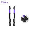 2pcs  Magnetic Batch Head PH2 Non-Slip Screwdriver Impact Drill Bit Screw Driver 25/50/65/70/90/150mm