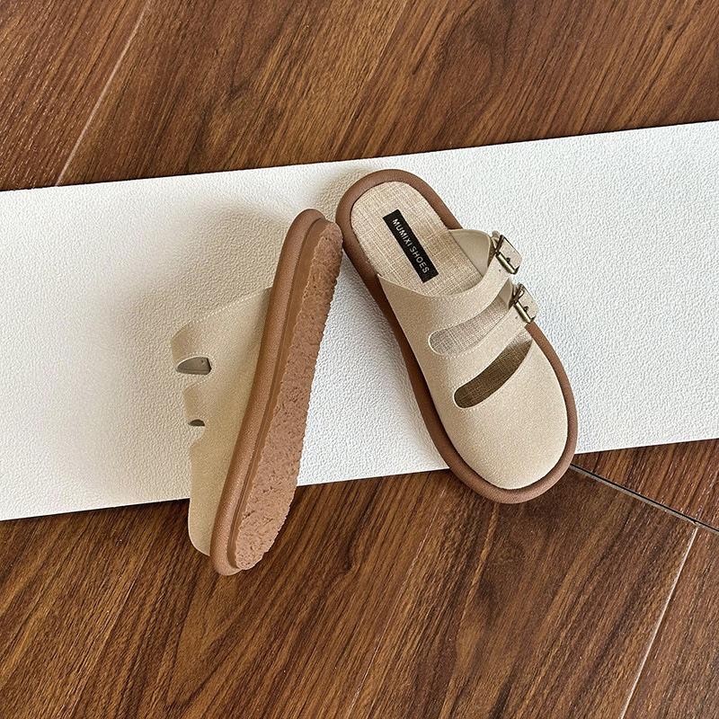 

Birkenstocks летние однопедальные тапочки-полушапки женские дышащие льняные туфли-ленивцы мягкая подошва хлопковые и льняные туфли muller верхняя одежда 35