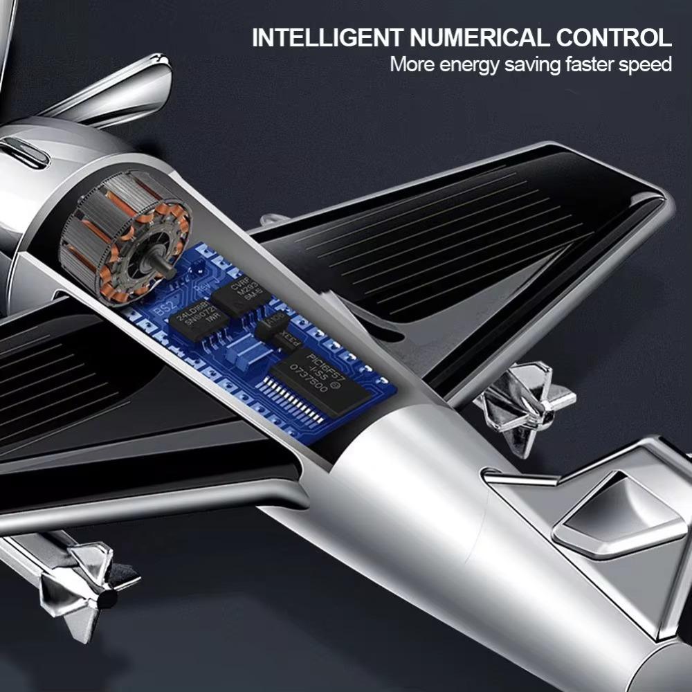 Kreative Flugzeugdekoration Flugzeugform Auto-Lufterfrischer Mini-Zubehör Solarflugzeug Auto-Diffusor Auto-Konsolen-Ornament