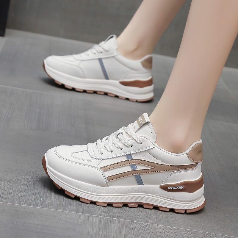 Sneakers Women's Spring 2025 New Versatile Platform Lightweight Running Shoes Lightweight Casual Forrest Gump Shoes Factory Direct Sales