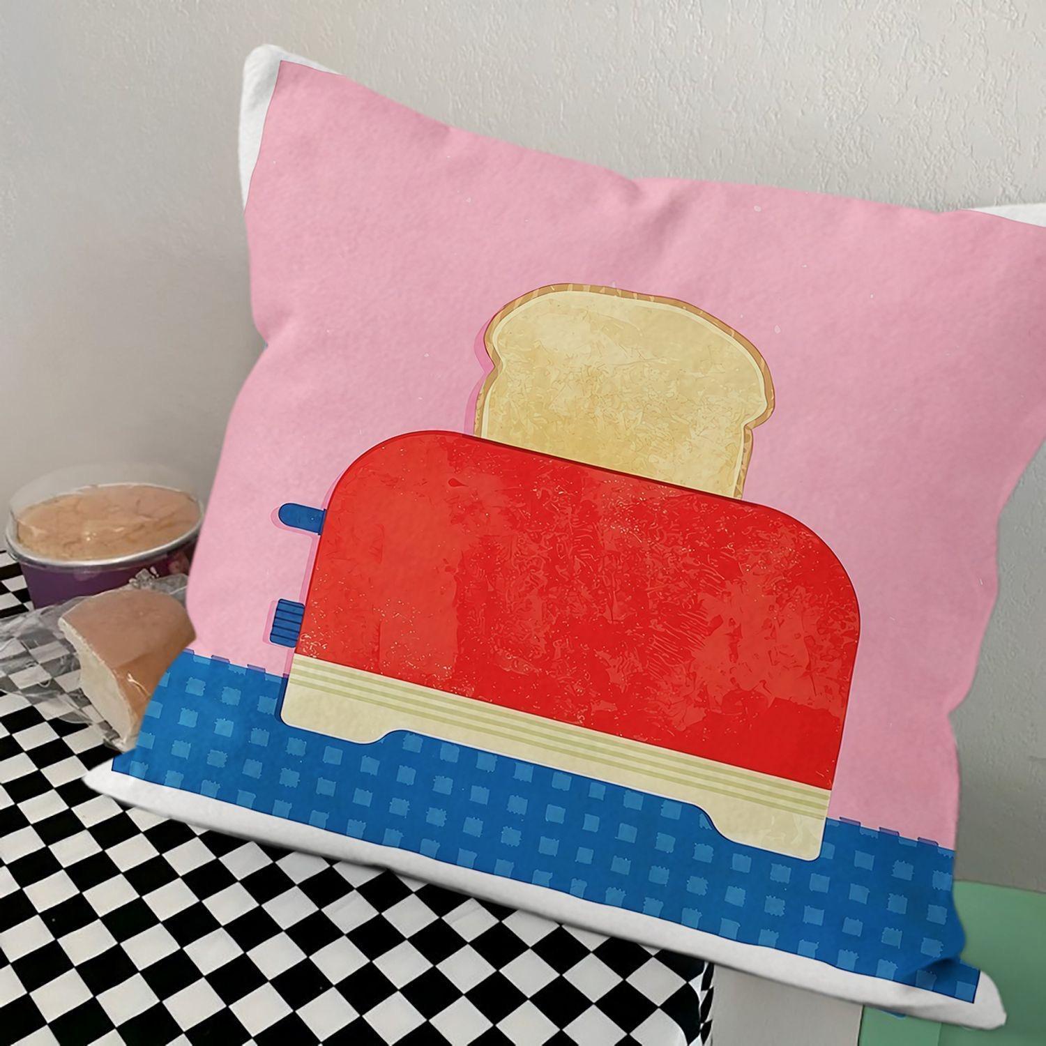 

Fresh Fruit and Vegetable Digital Printing Pillowcase Sofa Living Room Cushion Cover Bedroom Bedside Natural Wind Pillow Cover 45x45cm