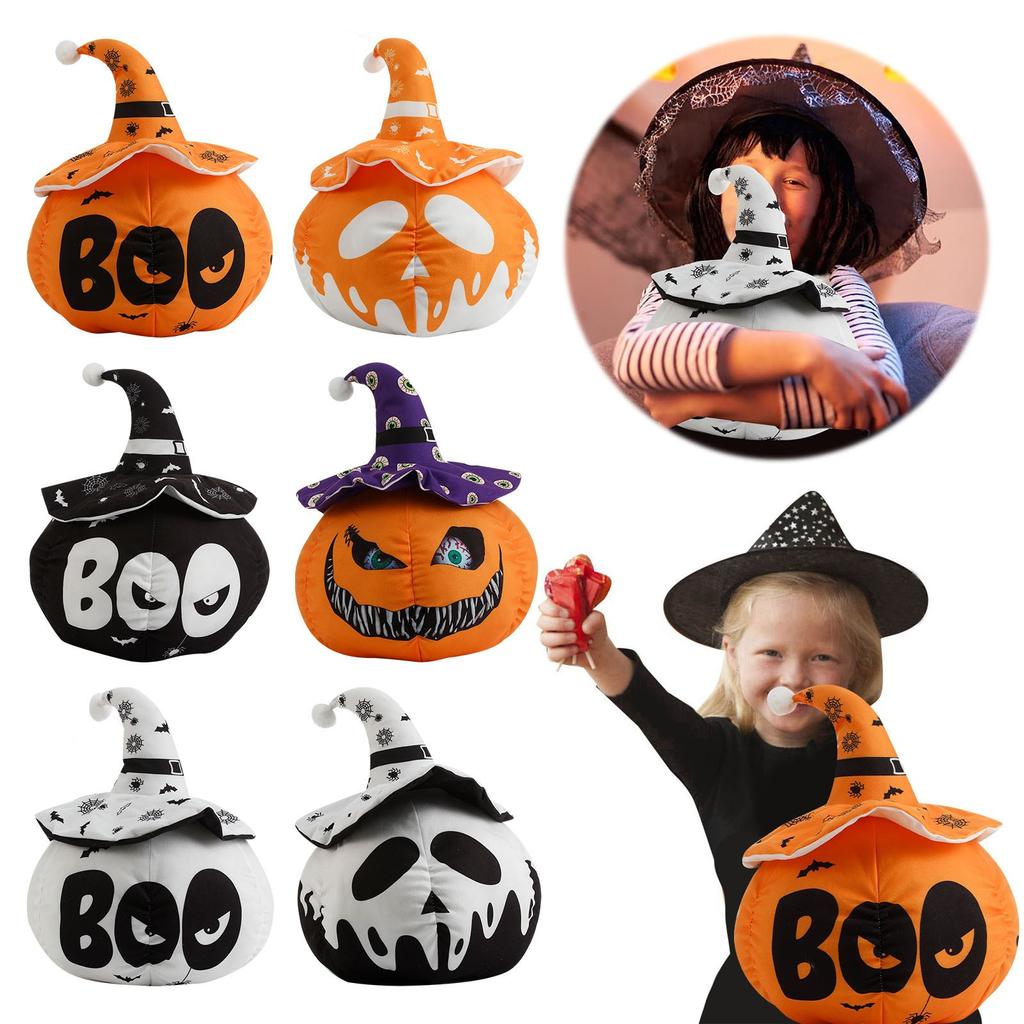 Pernă de Halloween Jucărie drăguță de pluș de Halloween Decor pentru petrecere în familie Pernă de jucărie de plus Pernă pentru decorare pentru petrecere de Halloween