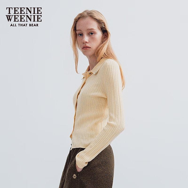 Teenie Weenie Women's Bear Logo Knitted Cardigan