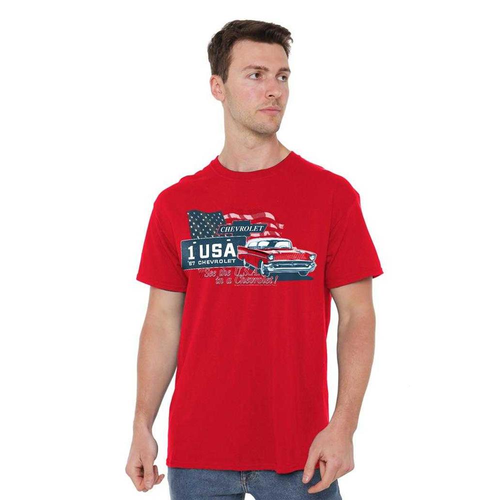 Chevrolet Unisex Adult See The USA T-Shirt