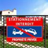 Vintage No Parking Metal Sign Red White Wall Decor Home Bar