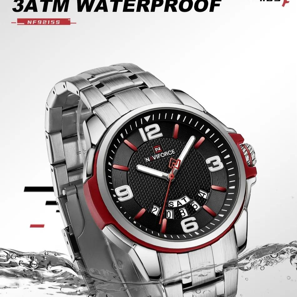Men Wristwatch Top Brand Luxury Waterproof Watch Original Stainless Steel Sport Military Quartz Male Clock Gift