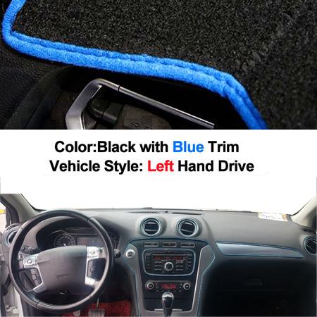 Car Dashboard Cover Dash Mat Carpet Cape For Ford Mondeo MK4 2007 2008 2009 2010 2011 2012 2013 LHD RHD Auto Sunshade  2 Layers