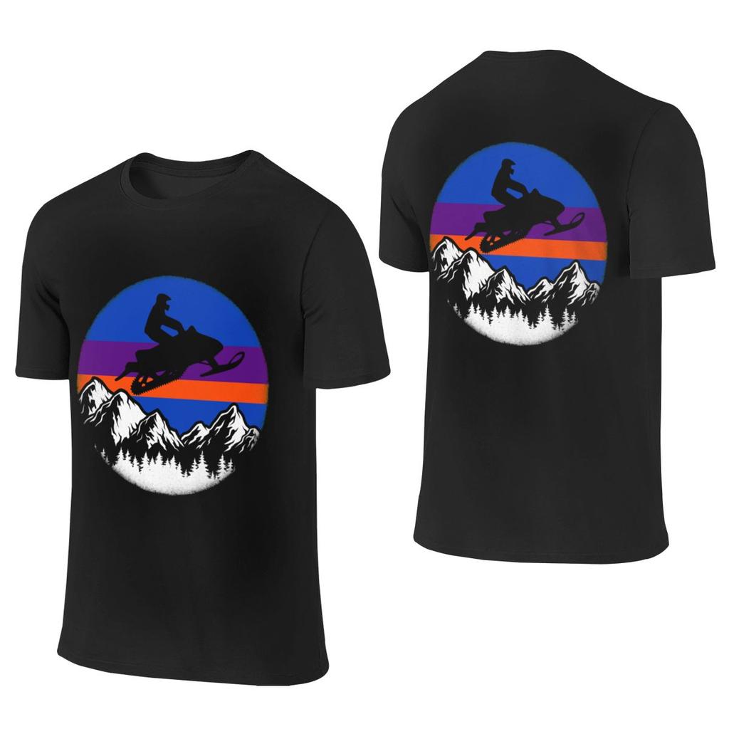 Snowmobiling Sled Vintage American Snowmobile Hong Kong Style Reversible Tshirt Casual Vibe Durable Unisexs Tshirts