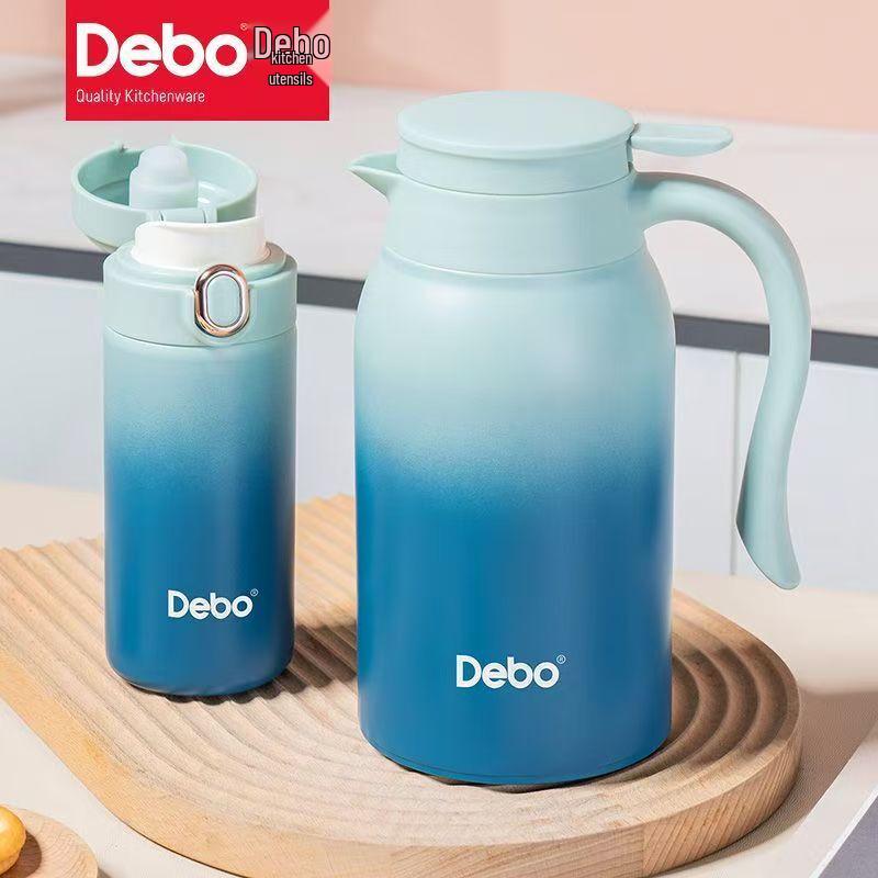 Debo Oakden Stainless Steel Thermal Flask & Cup Set