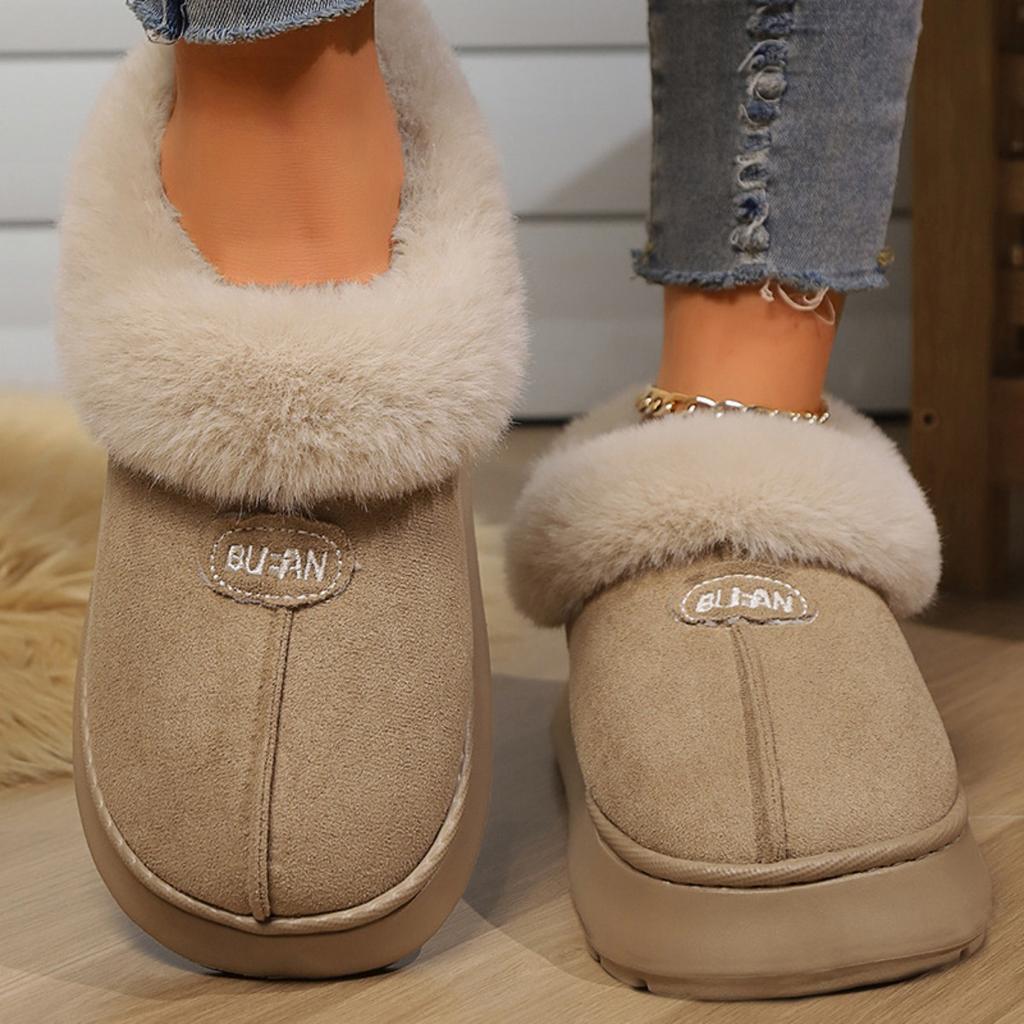 Velvet Shoes for Autumn and Winter Fashion, I Slippers for Men and Women, Couple Style, Indoor and Outdoor Fashion, Warm Shoes