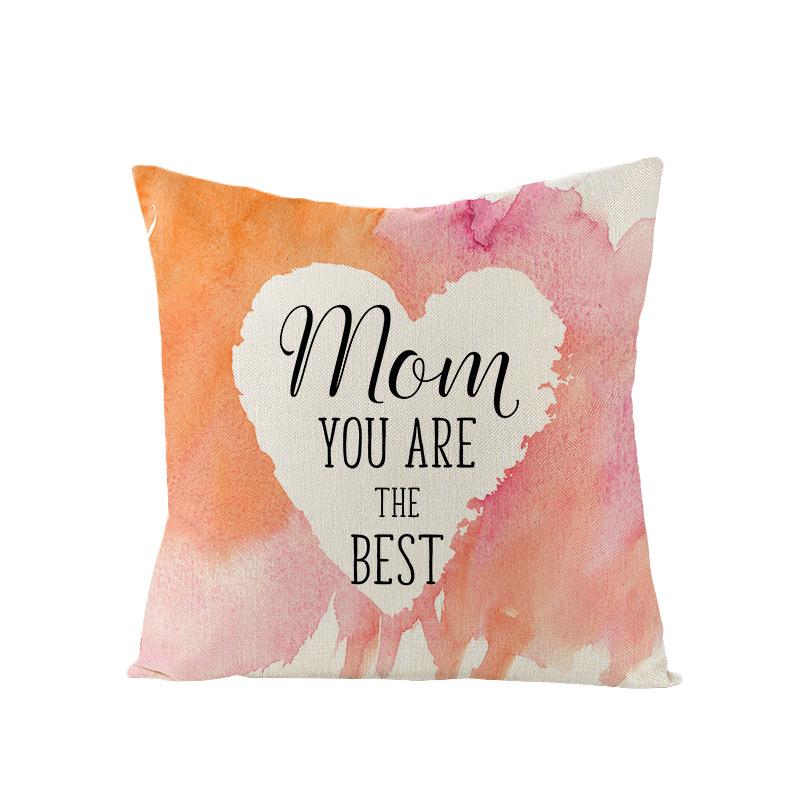 New Home Decoration Products Mother's Day Pillow Pillow Cover Polyester Sofa Cushion Cover