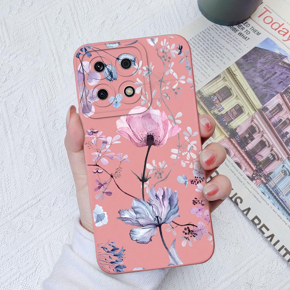 For Honor X8a X8b Cases Cute Dinosaur Leopard Print Liquid Silicone Protective Cover For Honor X8A Honor X8B 6.7 Inches Fundas