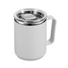 450ml Handy Cup 304 Stainless Steel Double-layer Vacuum Flask with Handle and Lid Anti-scalding Drinkware for Home Office Travel