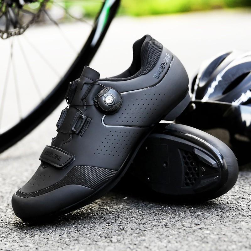 Mens Cycling Shoes Professional Road MTB Bike Non-Cleat Rigid Sole Indoor Spin Trainer Footwear