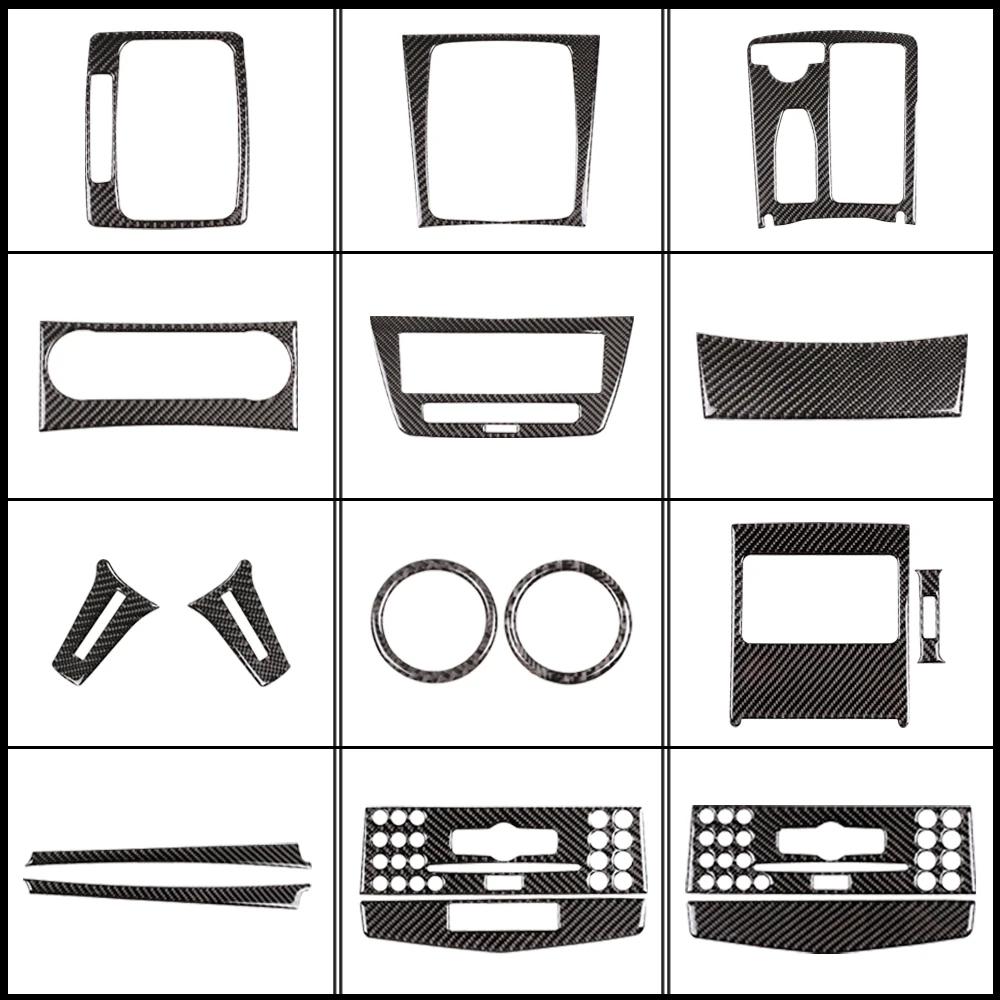 Decorazione Interni Auto Adesivi Decalcomanie Pannello di Controllo Centrale in Fibra di Carbonio Per Mercedes Benz Classe C W204 2007-2013 Accessori