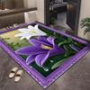 3D Floral Print Dirt-Resistant Door Mat – Water-Absorbing Entryway and Bathroom Floor Mat