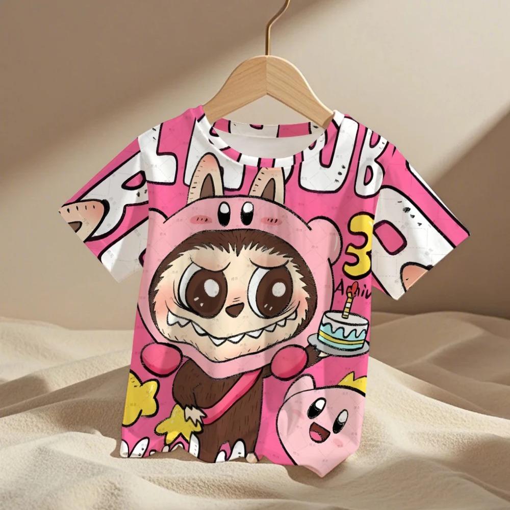 Funny Cartoon Cool Cute 3D Kids Boys Clothes Short Sleeve Casual Streetwear Girl Fashion