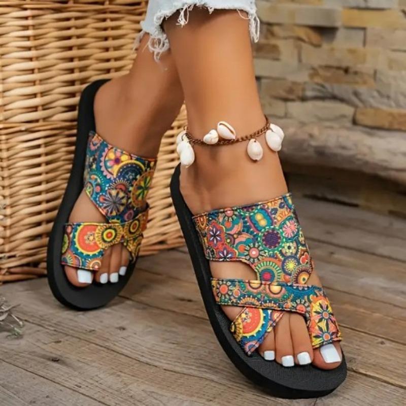 Toe Set, Lightweight, Comfortable, Roman, Flat Bottomed, Fish Mouth, Beach, Sandals