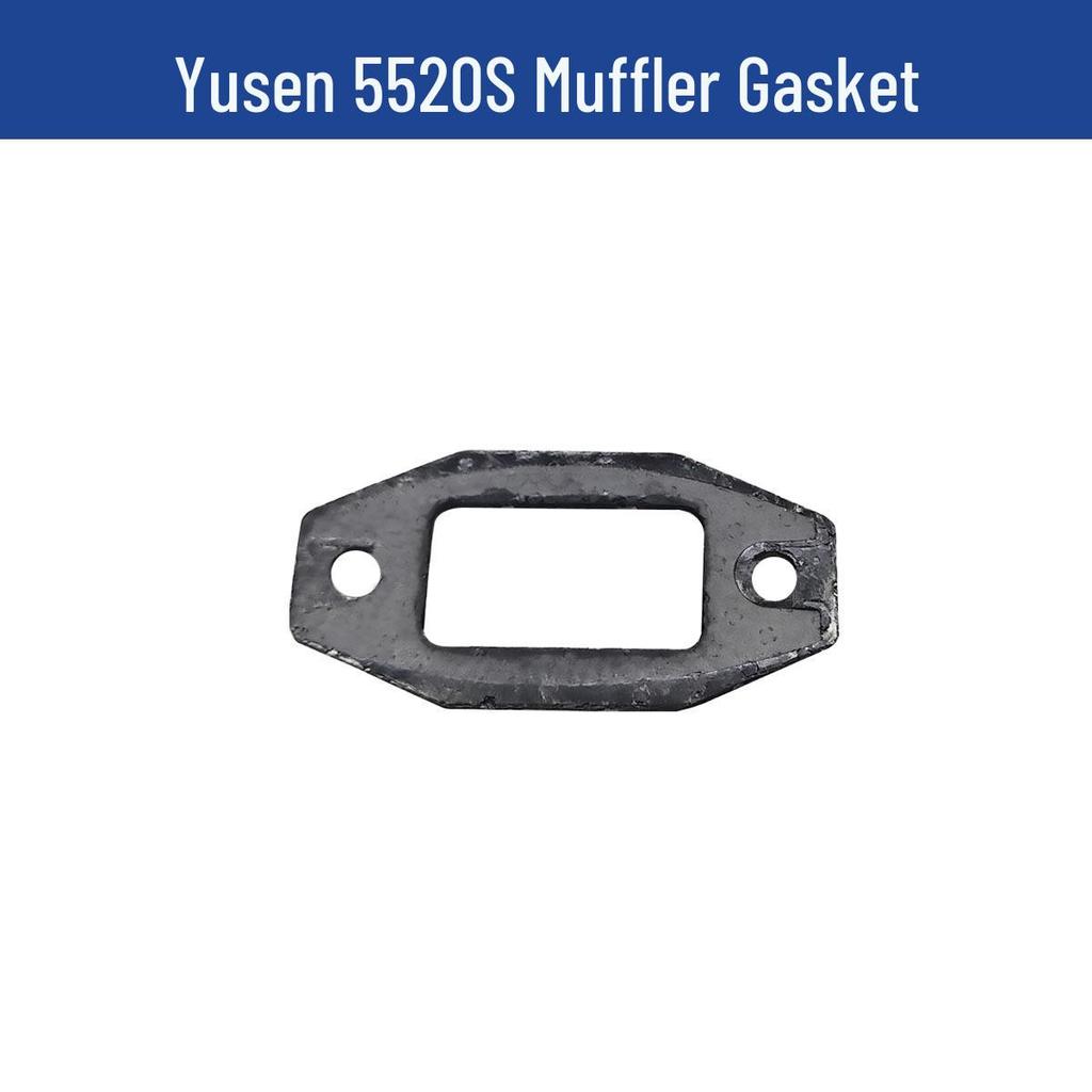 Yusen Chainsaw 5520 Parts: Cylinder, Carburetor, Clutch, Drive Disc, Pull Starter, Ignition Coil, Air Filter.