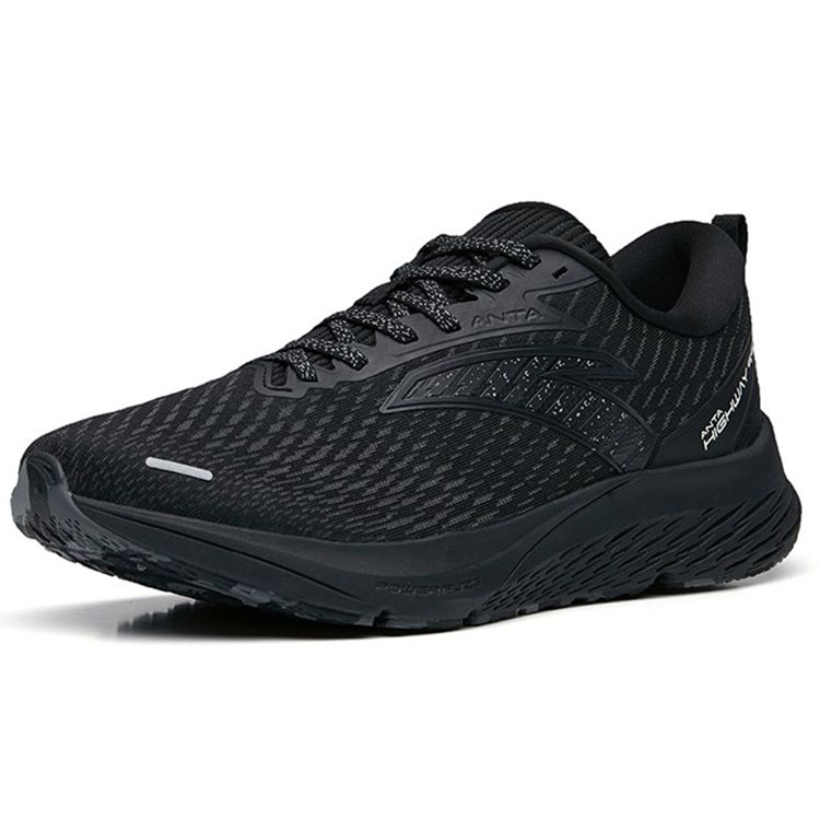 Anta Road 99 Shock Absorbing Non-Slip Durable Lightweight Breathable Low-Top Running Shoes Men Sneakers Black 112255599S-8