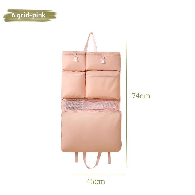 Foldable Organizer Hanging Bag for Travel, Storage Hanging Bags with Pockets - Daily Clothes Sorting Storage, Multi-Compartment