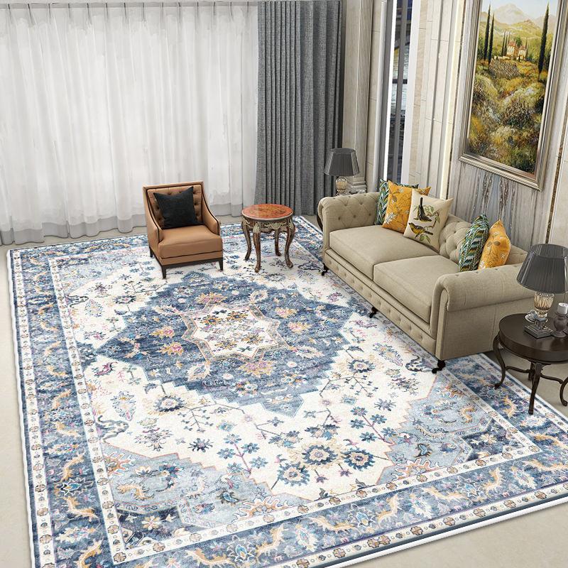 Boho Style Carpet Living Room Antiskid Easy Cleaning Sofa Tables Mat Fluffy Soft Office Lounge Rug Large Area Machine Washable