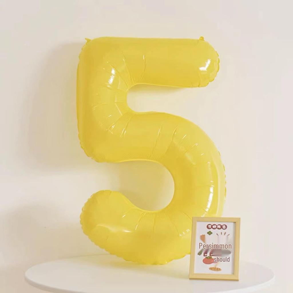 40-Inch Cream Number Balloon for Kids' First Birthday Party Decoration