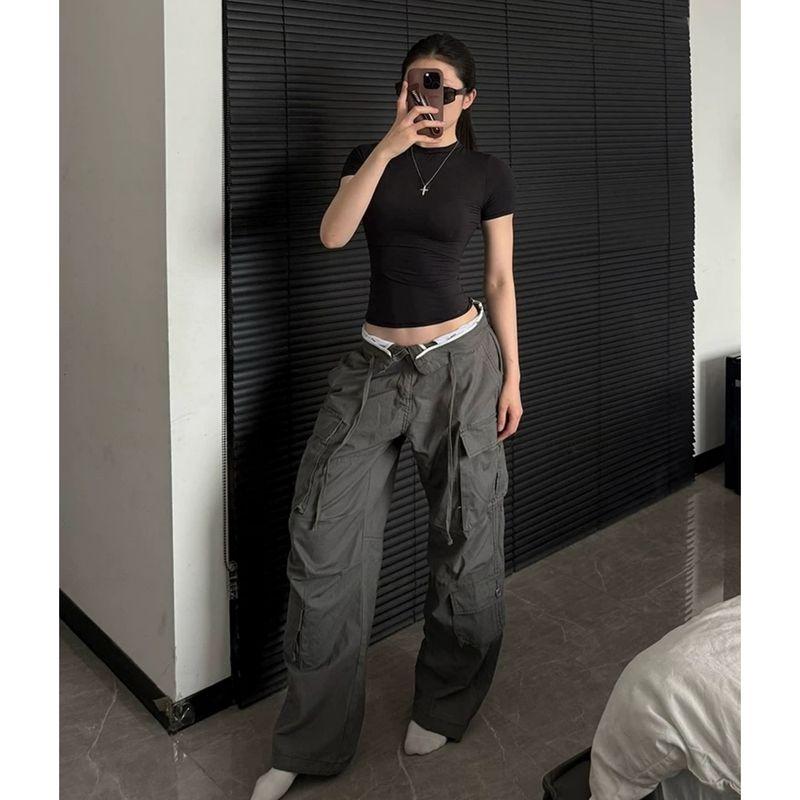 

Guangzhou Painted Clothing Co., Ltd. [Hao Lightweight] Tight Short Sleeve Quick-Drying Minimalist Tops Black [0.1mm thin]] M