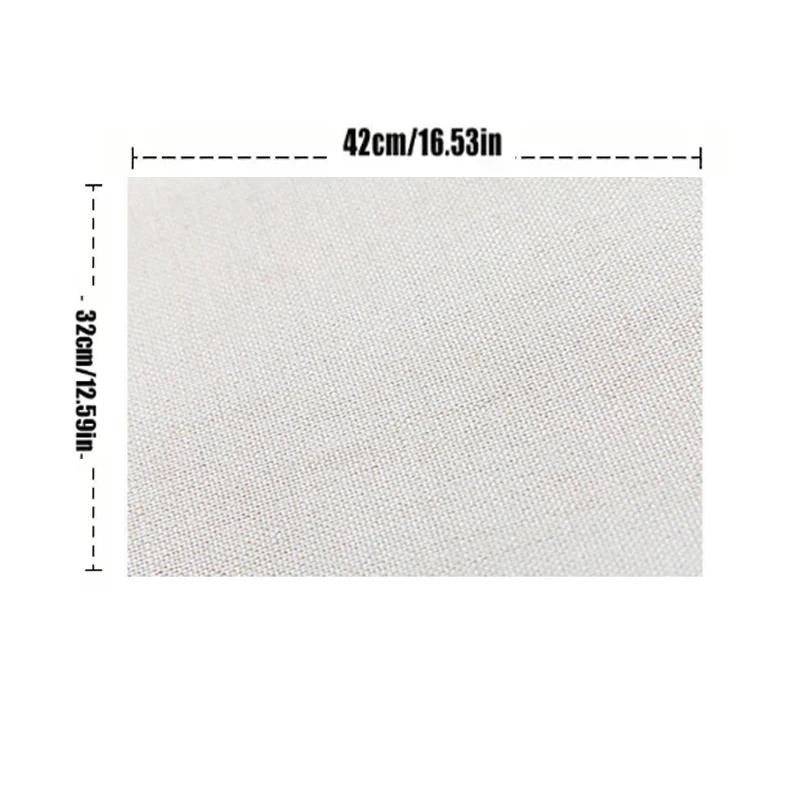 1PC Retro Autumn Linen Placemat Vintage Kitchen Decor Dining Table Coaster Pad Bowl Coffee Cup Mats