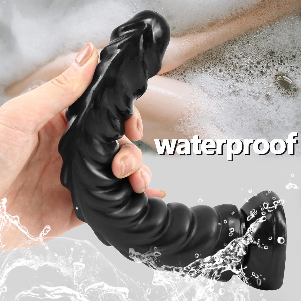 Dildo Black Thread Simulation Sex Toy Large Penis with Suction Cup Female Masturbation Anal Sex Toy Dildo Adult Product