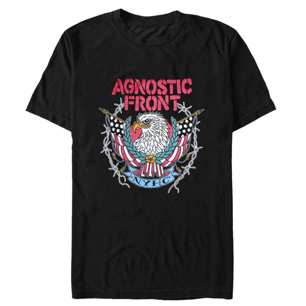 2026 Summer Agnostic Front Graphic Cotton Band Tshirt Unisex Summer Short Sleeve Fashion Brand Tee Luxury Casual Vintage Tees