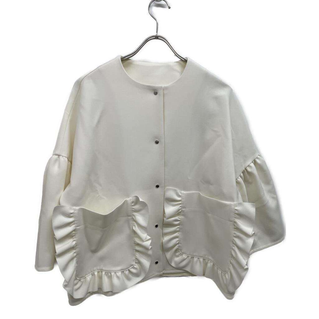 Yori YR2225-006SP-3 White Frill Jacket Jacket F whiteUsed
