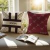 German Luxury Fashion Brand JJOOP Cushion Cover Pillowcase Antidustmite Invisible Zipper Short Plush Sofa Cushion