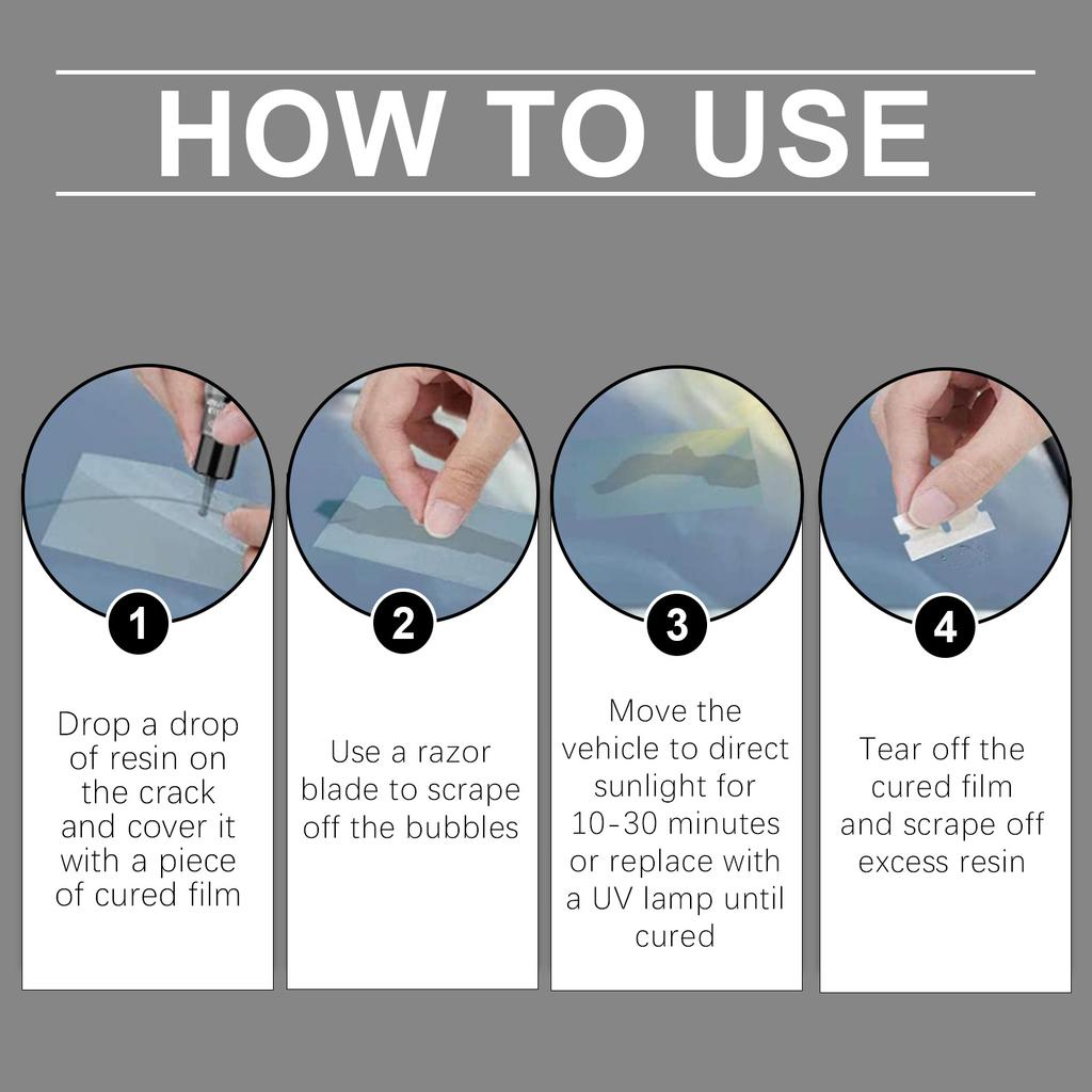 Car Windshield Windscreen Glass Repair Nano Kit Auto Vehicle Casement Fix Tool Repair Window Cracks Car Maintenance Tools