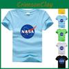 Κλασικό μπλουζάκι αστροναύτη της NASA για παιδιά με κομψό σχέδιο λαιμόκοψης Ο