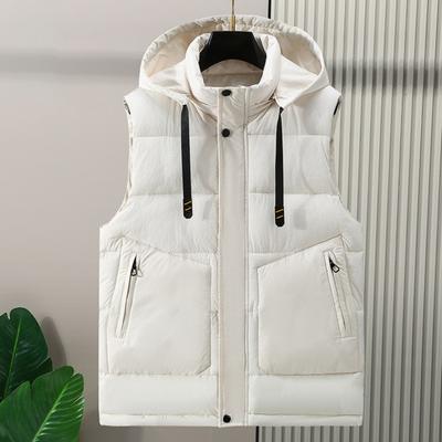 Giacca Calda Casual con Cappuccio Taglie Forti da Uomo Autunno e Inverno