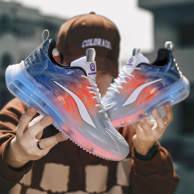 Nové sportovní boty, módní boty pro volný čas, venkovní běžecké boty, velké pánské trendy boty, ležérní trendy prodyšné pánské boty