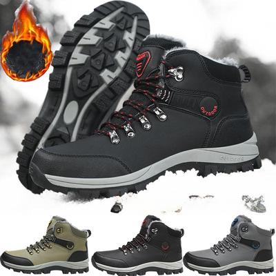 Fall/winter Men's Hiking Shoes Waterproof and Warm Outdoor Hiking Shoes High Boots