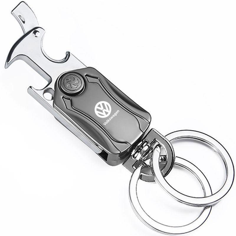 Car Keychain Key Holder With Bottle Opener For VW Volkswagen Golf Tiguan Jetta Transporter Passat T5 Polo Touran Scirocco Arteon LE8