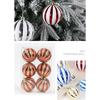 6PCS Durable PVC Christmas Ball Set Multicolor Suspensable Xmas Ornament Ball 6cm 8cm Xmas Baubles Party