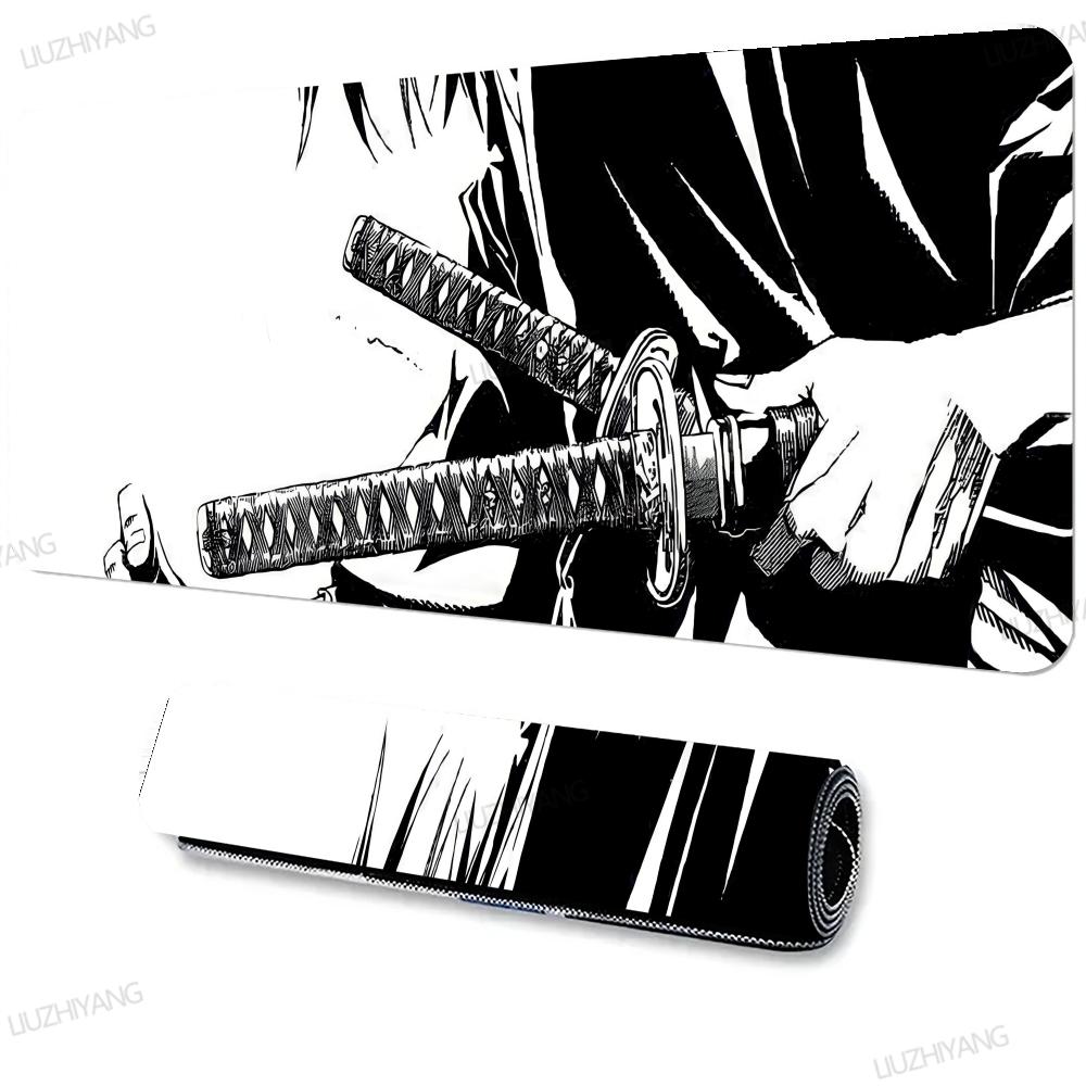 Japan Katana Mouse Pad Extended Keyboard Mat XXL Large Gamer Desk Pads Office Computer Mousepad Game Anti-Slip Rubber Table Mats