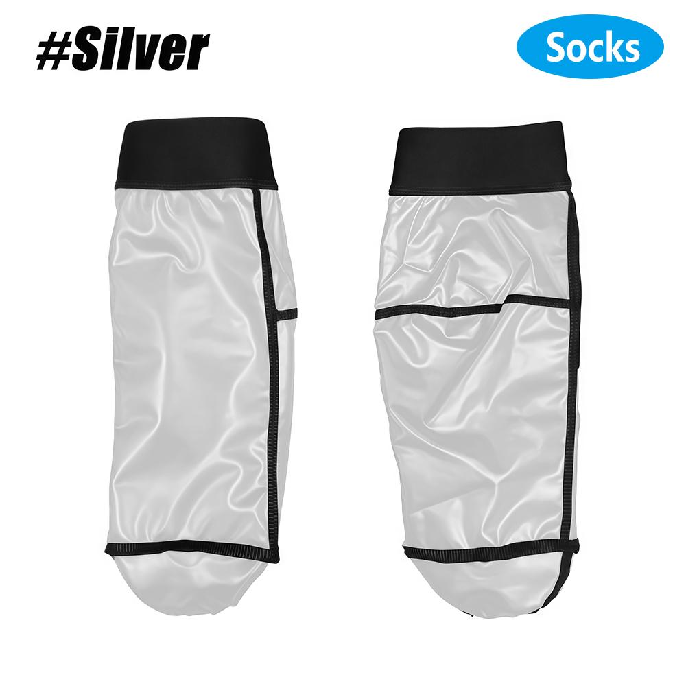 1Pair Sauna Gloves & Socks, Shower Reusable Workout Sweat Gloves for Home Bathing Sports Women Men Steam Room for Dry Hand Foot