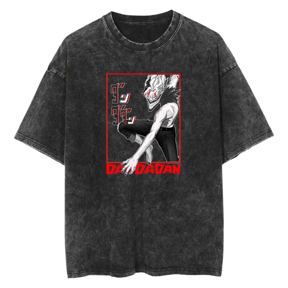 Dandadan Okarun T-shirt Men Japanese Anime Streetwear T Shirt Harajuku Cotton Short Sleeve Casual Clothing Summer Tops