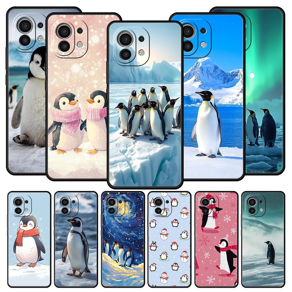 Penguin Kawaii Cute Phone Case For Xiaomi Mi 17 15T 15 14 14T 13T 12T Pro 12 13 Lite 5G 11T Poco X6 X7 X5 Pro Soft Cover