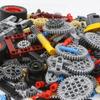 BrickBounty 846 Pcs Technic Parts Compatible with Technic Lift MOC STEM Replacement Kit for Technic Building Blocks Sets, Tires, Wheels, Frames, Arms,