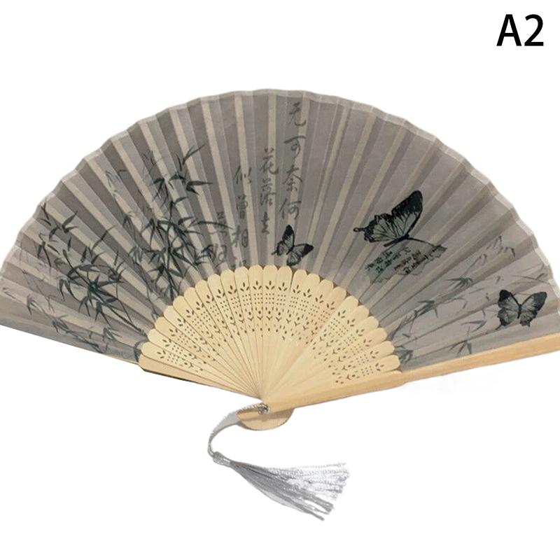 

Портативный бамбуковый складной веер Декоративные веера Реквизит для фотосессий Свадебная вечеринка Домашний декор Поделки Подарки Креативные женские танцевальные принадлежности