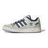adidas Originals Forum Kulatá špička Šněrovací Tlumení nárazů Odolné Nízké tenisky Unisex Tenisky Bílá Zelená Šedá ID6263