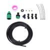 Fan Misting Kit Leakproof PE Mist Hose Water Mister Spray Kit with 3 Brass Nozzles for Patio Backyard Outdoor Cooling