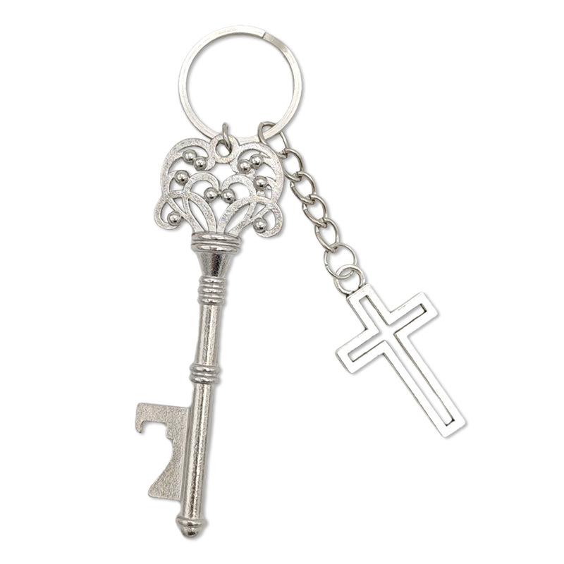 

Свадебные принадлежности Свадьба Крещение Креативные подарки в виде креста Винтажная открывалка для бутылок в виде ключа