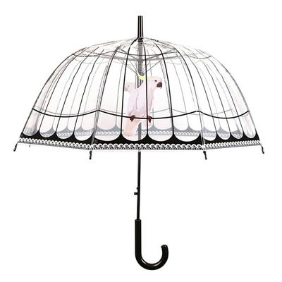 Transparenter Vogelkäfig-Regenschirm